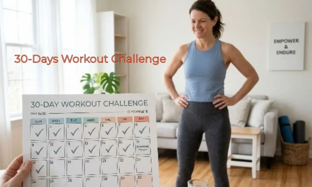 30 day home workout challenge plan for women