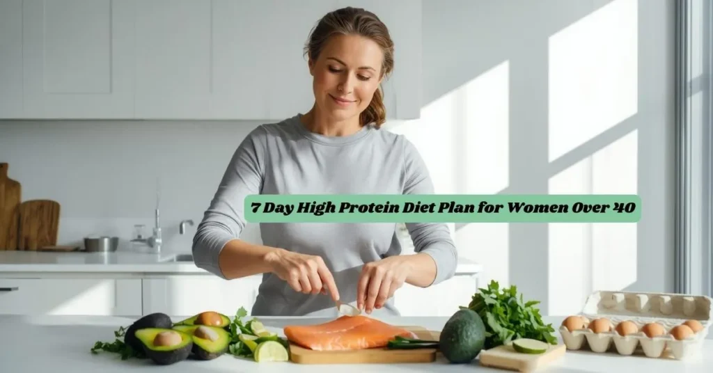 7 day high protein diet plan for women over 40 with healthy protein foods