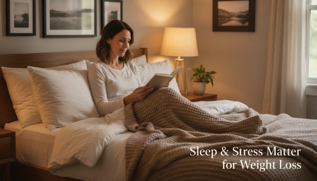 woman over 40 improving sleep for natural weight loss