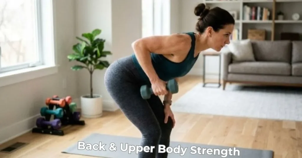 Back weight training exercises for women at home