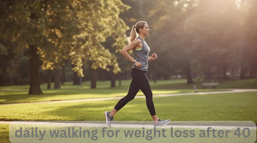 daily walking for weight loss after 40