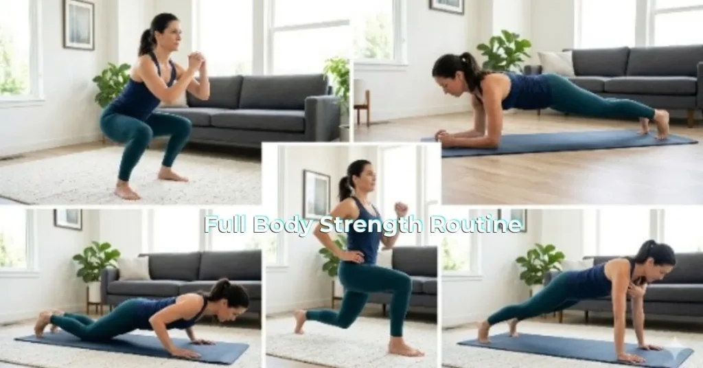 Full body workout exercises for women at home