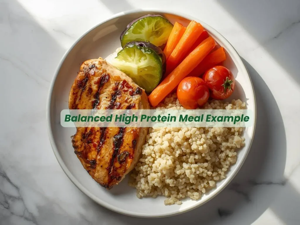 high protein meal plate for weight loss women over 40