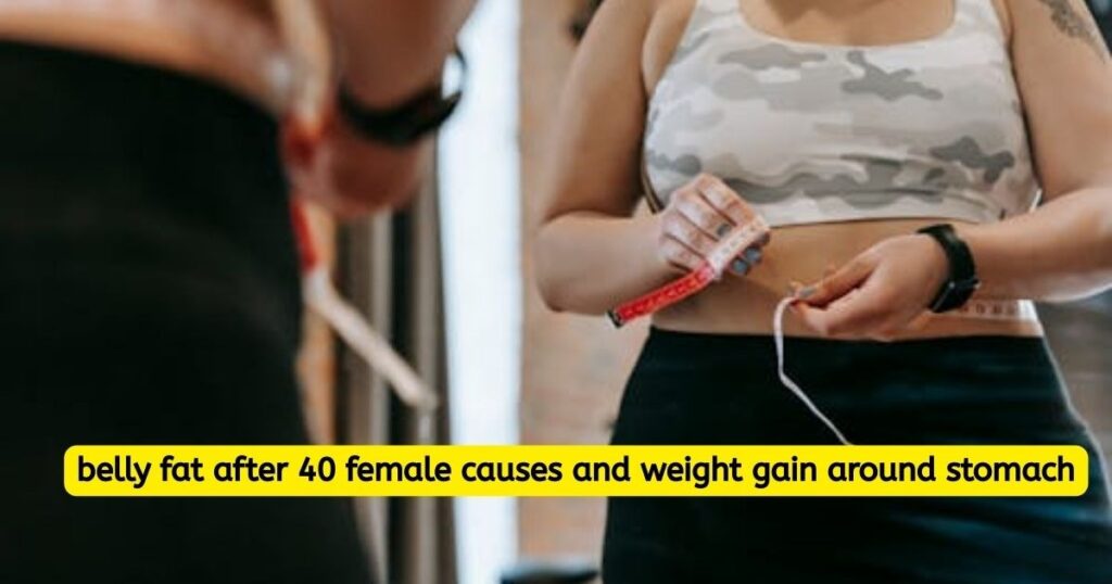 belly fat after 40 female causes and weight gain around stomach