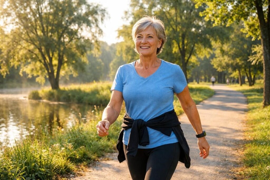 safe exercises to reduce belly fat for seniors female