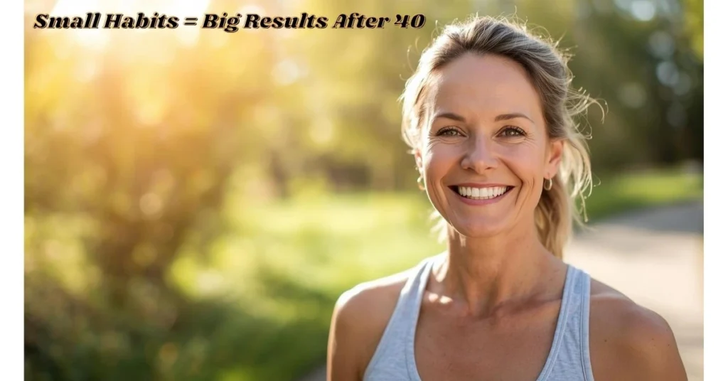 healthy lifestyle after 40 weight loss transformation woman