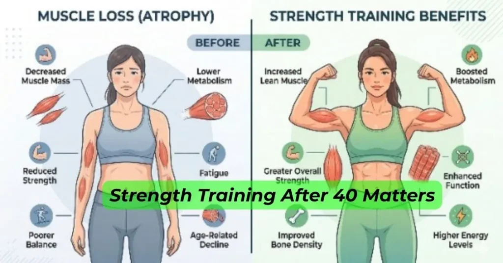 Benefits of strength training for women over 40 muscle health