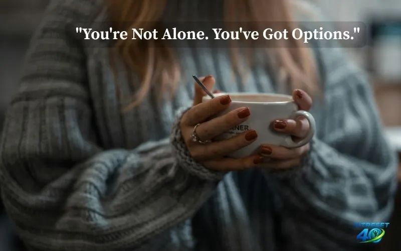 Woman holding warm mug symbolizing comfort and natural menopause support