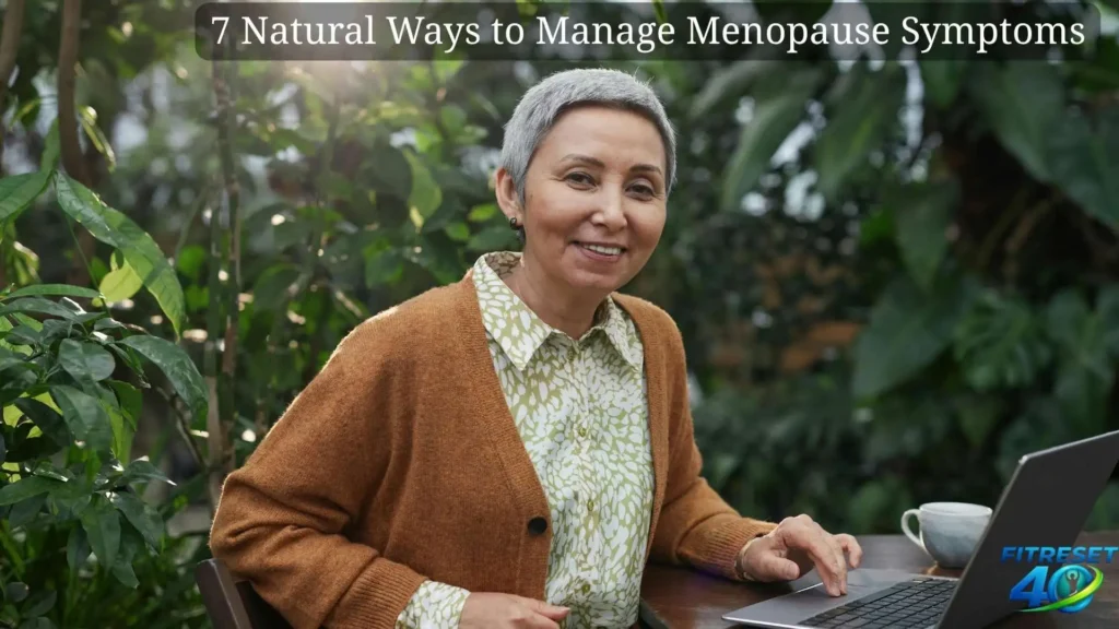 Woman smiling outdoors representing natural menopause symptom relief 7 Natural Ways to Manage Menopause Symptoms 