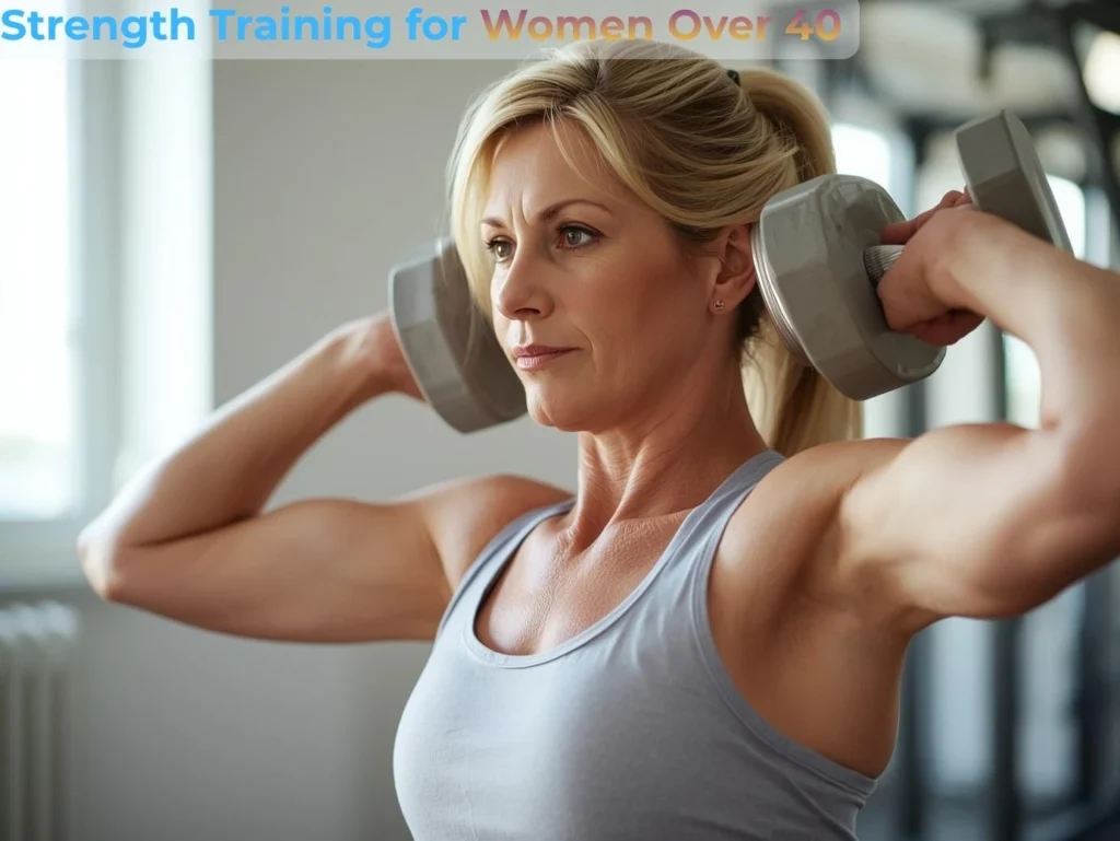 Strengthening exercises for women over 40 using dumbbells
