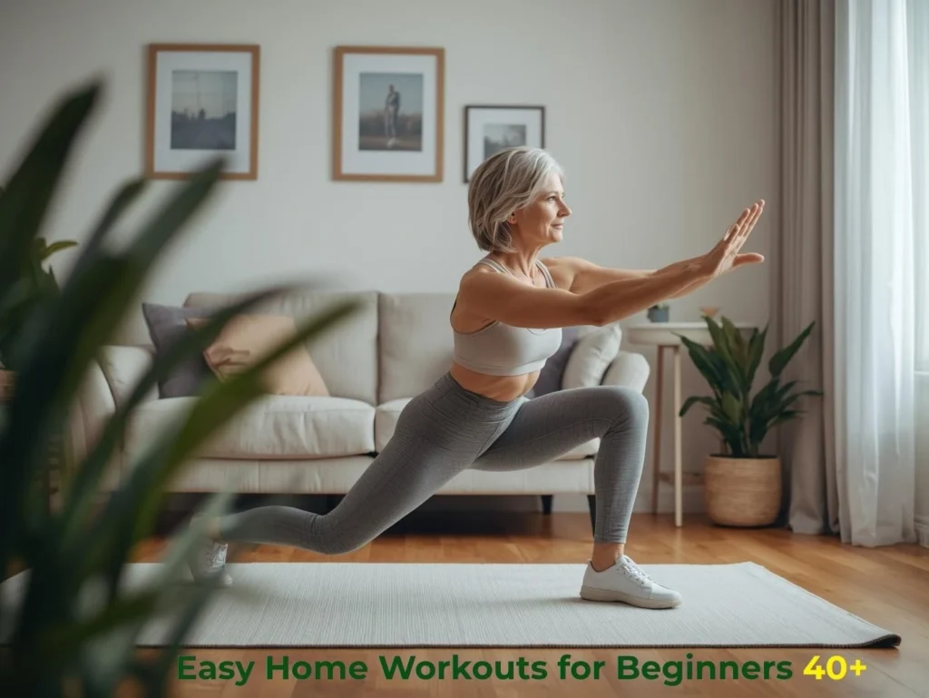 Best exercises for women over 40 beginners at home doing squats