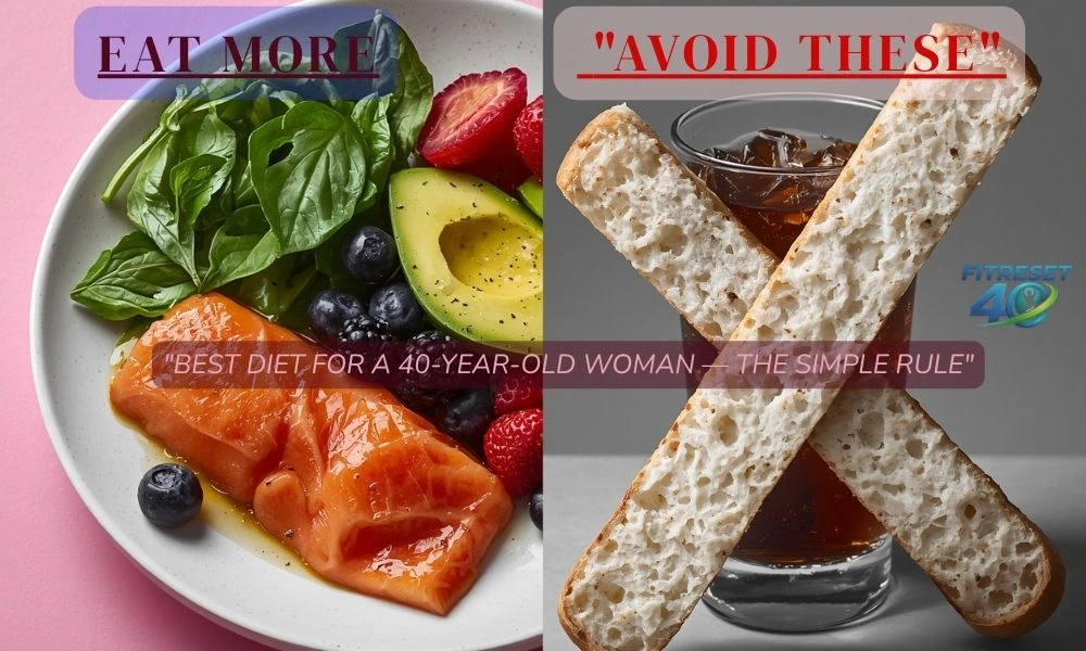 Best Diet vs Foods to Avoid After Age 40 — Visual Guide best diet for 40 year old woman — healthy foods vs foods to avoid after age 40