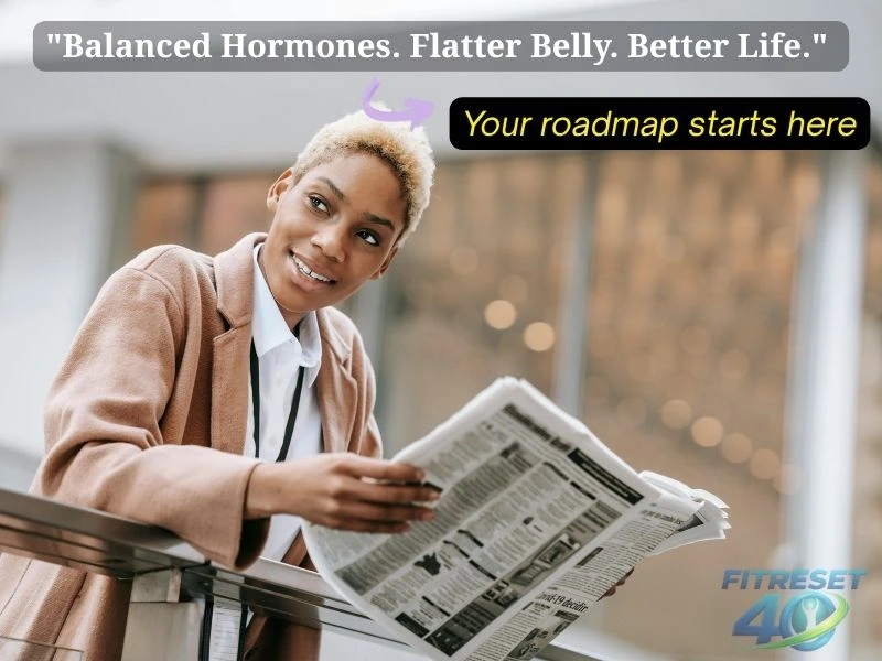 Confident healthy woman smiling outdoors representing hormonal belly fat solutions and results